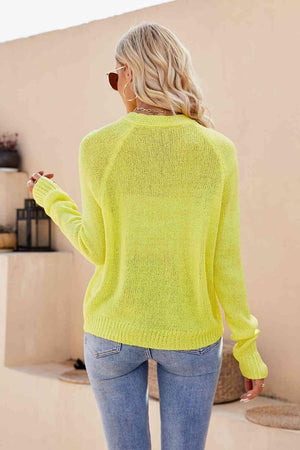 Multi Season V-Neck Button Up Cardigan - MXSTUDIO.COM