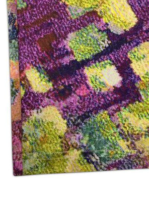 a close up of a rug on a white background