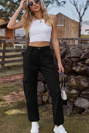 Naturally Understated High Waist Cargo Joggers - MXSTUDIO.COM