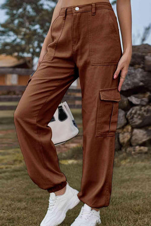 Naturally Understated High Waist Cargo Joggers - MXSTUDIO.COM