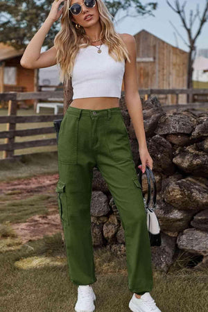 Naturally Understated High Waist Cargo Joggers - MXSTUDIO.COM
