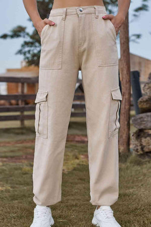 Naturally Understated High Waist Cargo Joggers - MXSTUDIO.COM