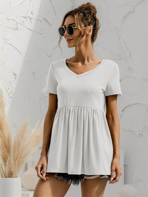 Never Be Average Short Sleeve Babydoll Top - MXSTUDIO.COM