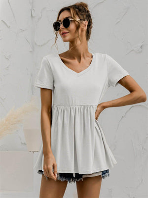 Never Be Average Short Sleeve Babydoll Top - MXSTUDIO.COM