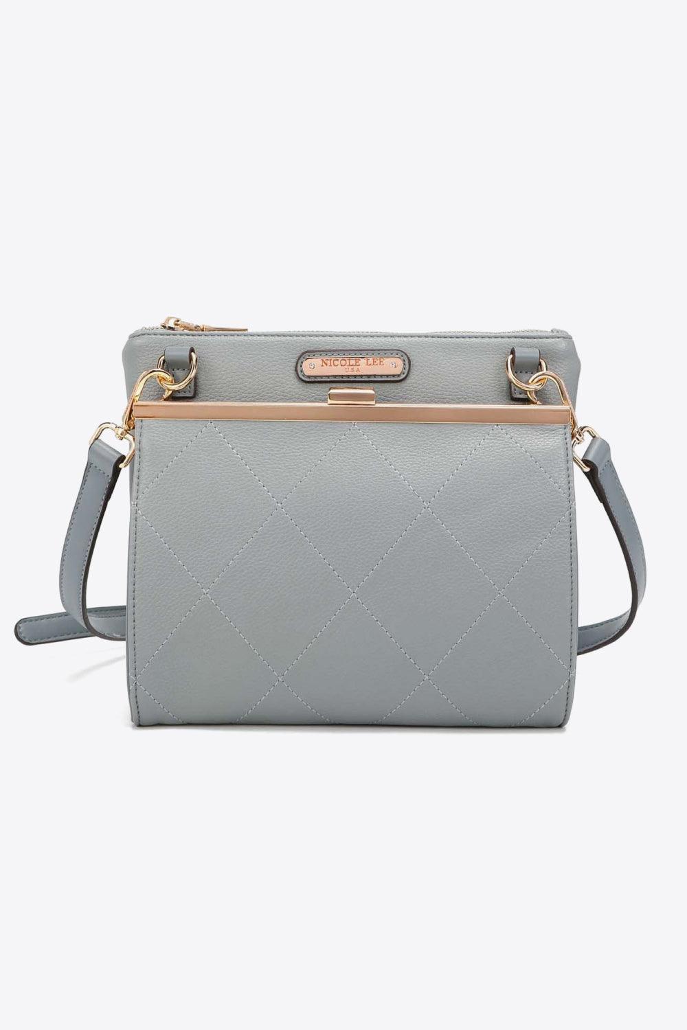Nicole Lee Adjustable Strap Vegan Leather Handbag - MXSTUDIO.COM