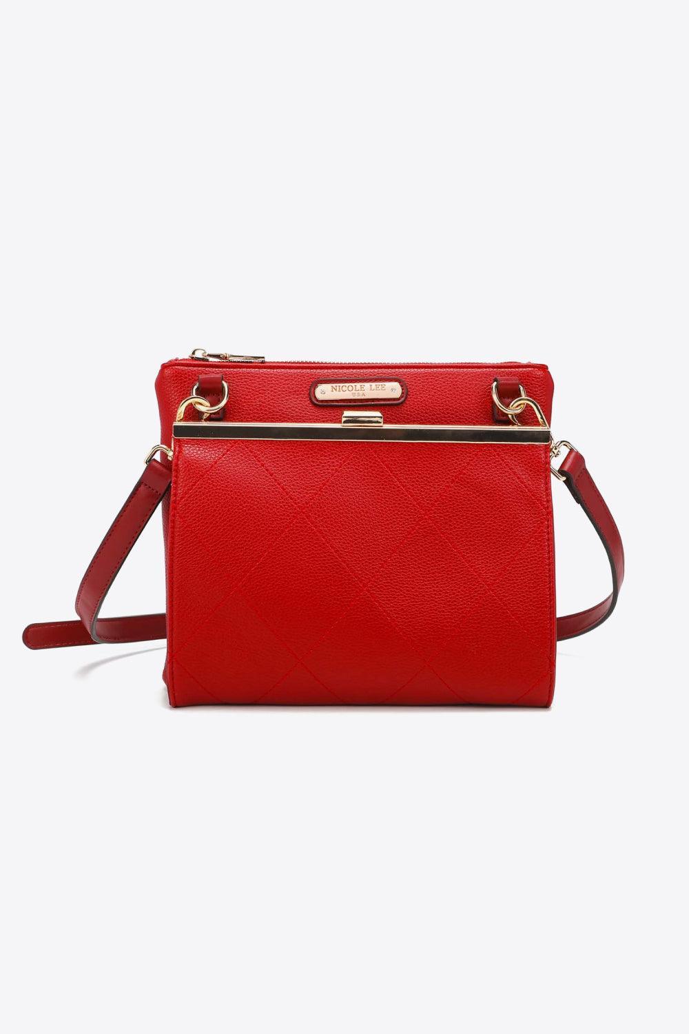 Nicole Lee Adjustable Strap Vegan Leather Handbag - MXSTUDIO.COM