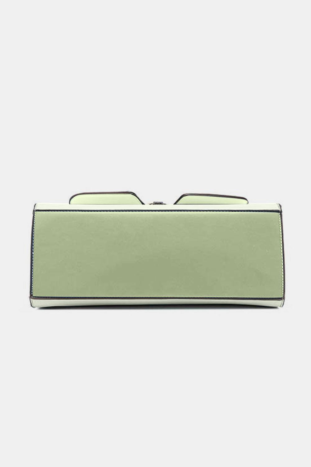 a pair of glasses sitting on top of a green case