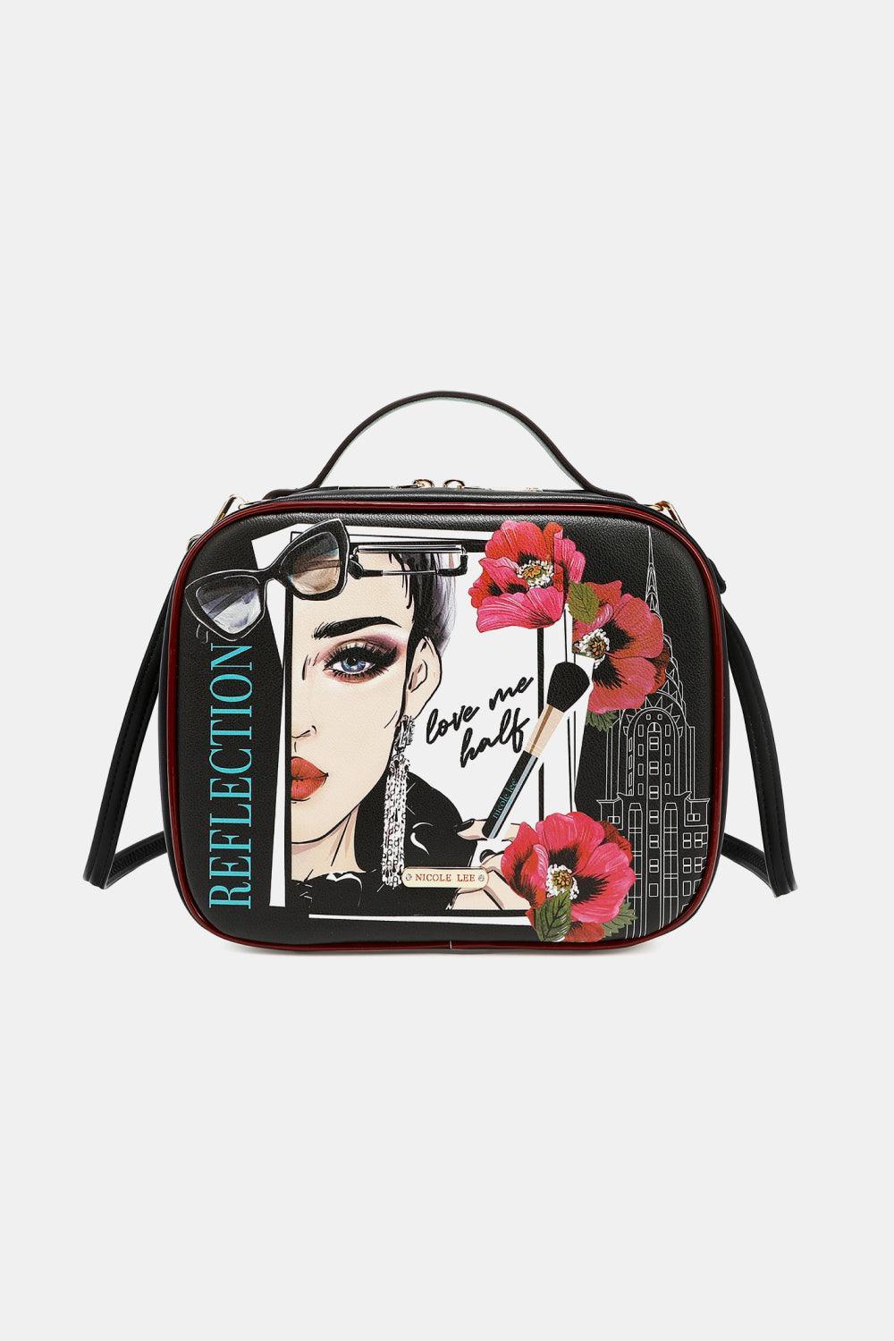 Nicole Lee USA Printed Leather 4 Piece Women Bag Set - MXSTUDIO.COM