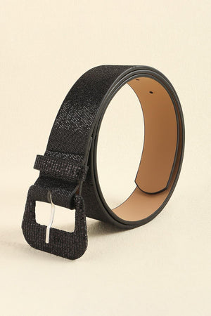 Noticeable Women's PU Leather Glitter Belt - MXSTUDIO.COM