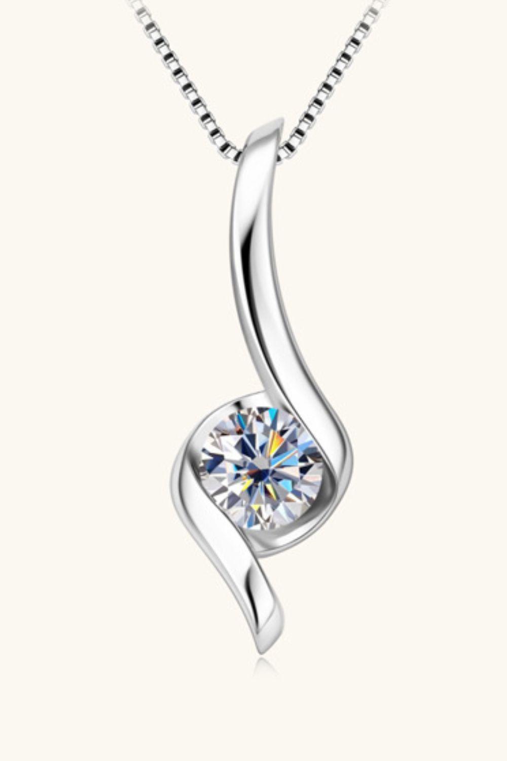 Nourish Moments Round 1 Carat Moissanite Necklace - MXSTUDIO.COM
