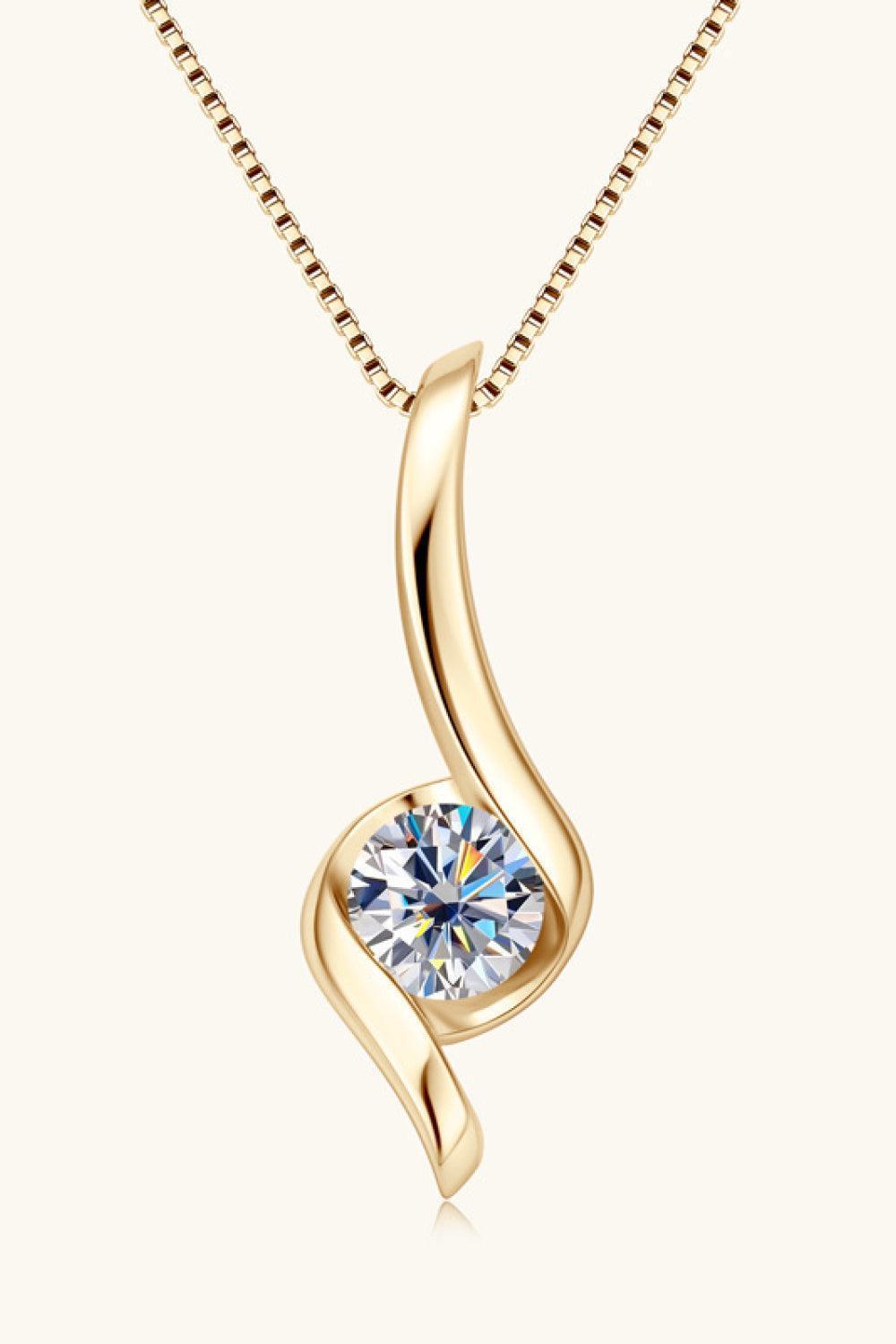 Nourish Moments Round 1 Carat Moissanite Necklace - MXSTUDIO.COM