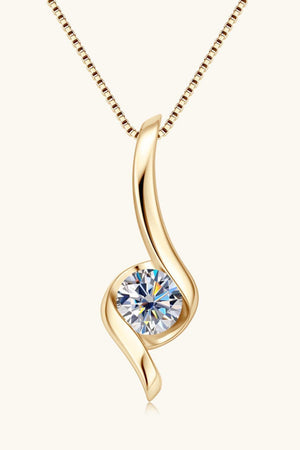 Nourish Moments Round 1 Carat Moissanite Necklace - MXSTUDIO.COM