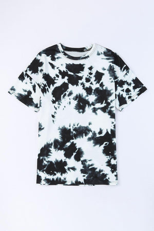 Off The Grid Short Sleeve Tie Dye Tunic - MXSTUDIO.COM