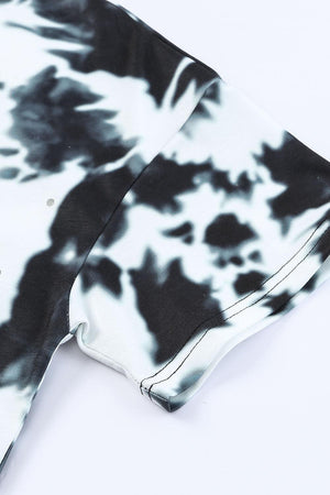 Off The Grid Short Sleeve Tie Dye Tunic - MXSTUDIO.COM