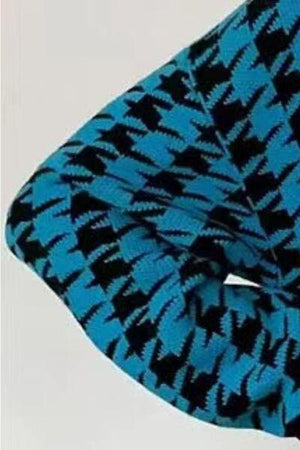 On Trend Classic Oversized Houndstooth Cardigan-MXSTUDIO.COM