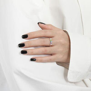 a woman's hand with a ring on it