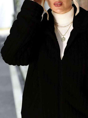 Optimal Warmth Zip Up Fuzzy Jacket-MXSTUDIO.COM