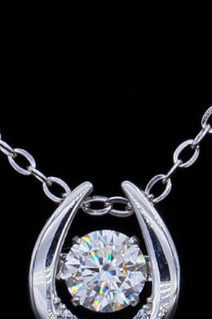 Optimistic Zircon Accent Moissanite Pendant Necklace - MXSTUDIO.COM
