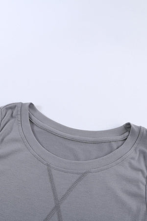 Out All Day Crew Neck Two Tone Tank Top - MXSTUDIO.COM