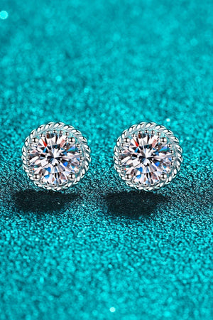 Own Your Style 2 Carat Moissanite Stud Earrings - MXSTUDIO.COM