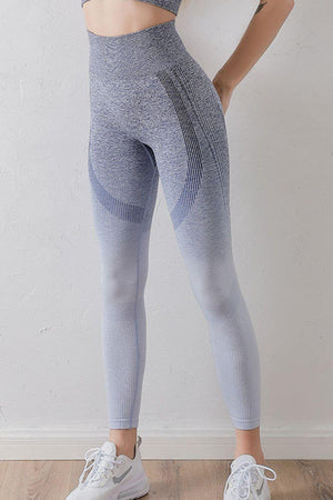 Performance And Fashion High Waist Gradient Leggings - MXSTUDIO.COM