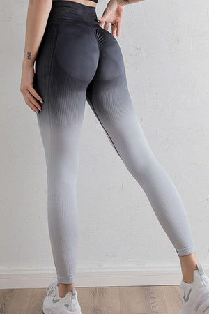 Performance And Fashion High Waist Gradient Leggings - MXSTUDIO.COM