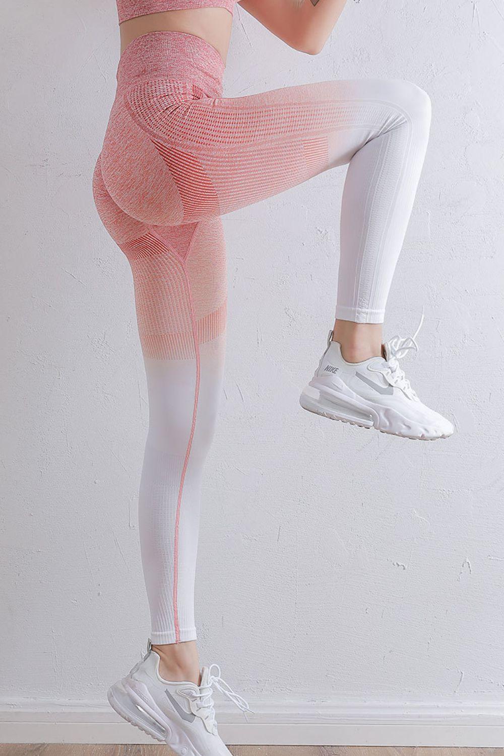 Performance And Fashion High Waist Gradient Leggings - MXSTUDIO.COM