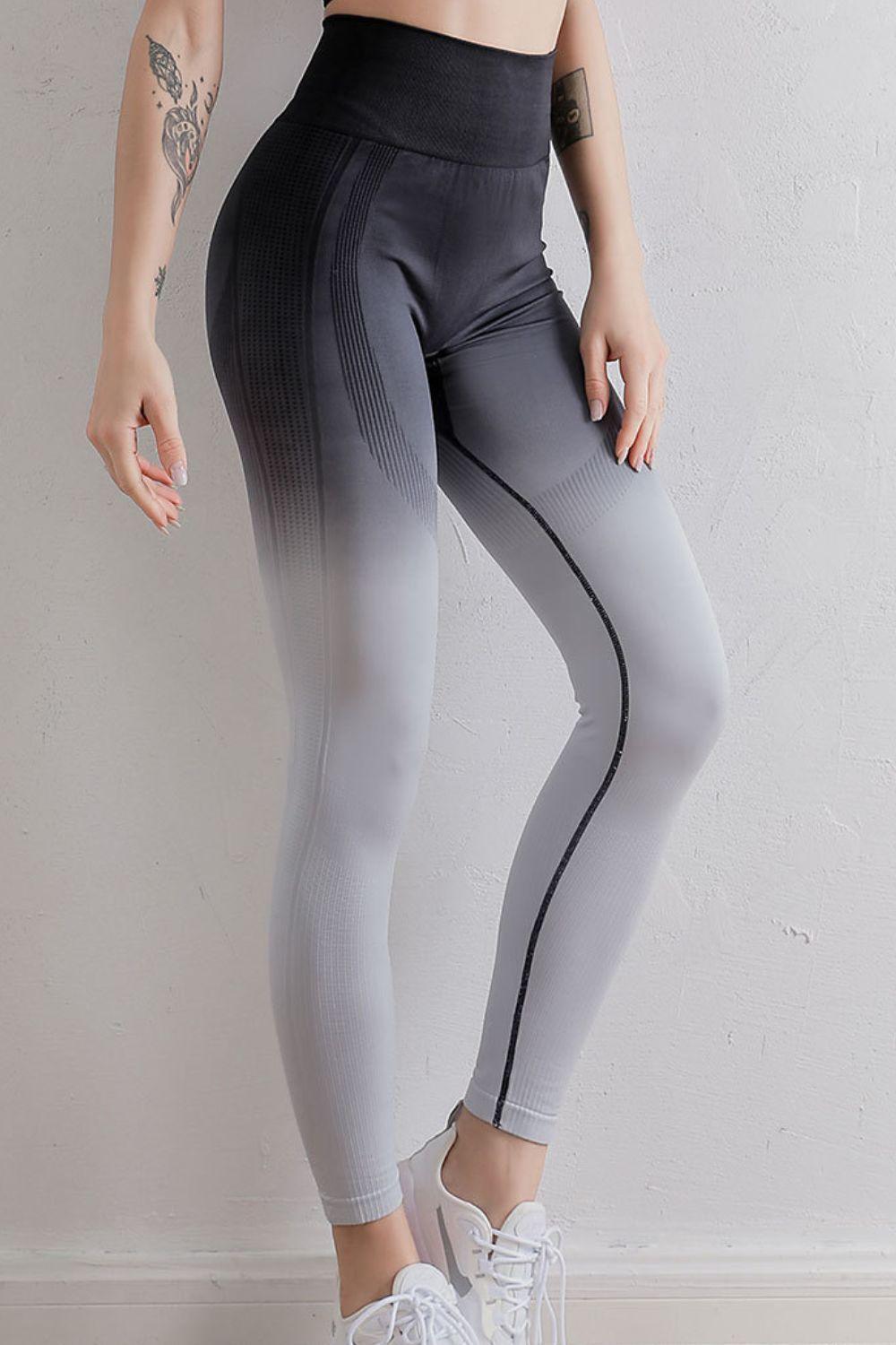 Performance And Fashion High Waist Gradient Leggings - MXSTUDIO.COM