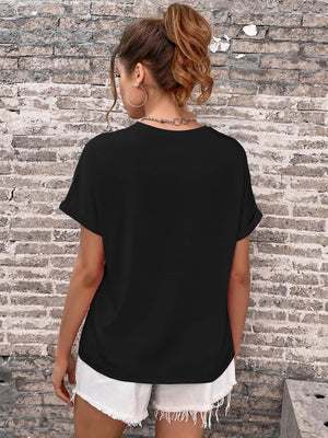 Play With Me Round Neck Short Sleeve T Shirt - MXSTUDIO.COM