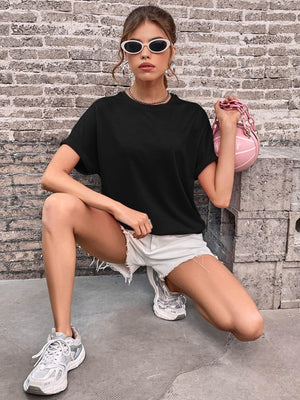 Play With Me Round Neck Short Sleeve T Shirt - MXSTUDIO.COM