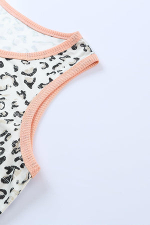 Pleasing Aura Crew Neck Leopard Print Tank - MXSTUDIO.COM