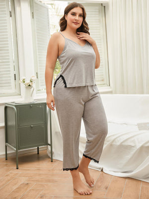 Plus Size All-Day Comfort Pajama Set - MXSTUDIO.COM