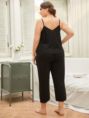 Plus Size All-Day Comfort Pajama Set - MXSTUDIO.COM