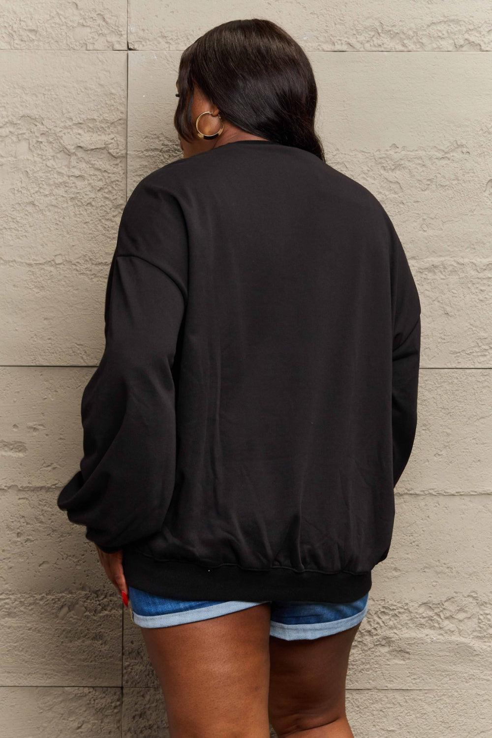 Plus Size Just A Girl Who Loves Christmas Sweatshirt-MXSTUDIO.COM