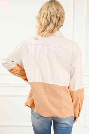 Practicality And Style Shirt Jacket With Pockets - MXSTUDIO.COM