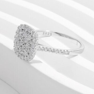 a diamond ring on a white background