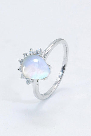 Premium Style Sterling Silver Moonstone Ring - MXSTUDIO.COM