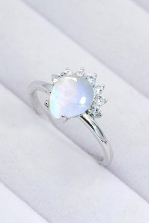 Premium Style Sterling Silver Moonstone Ring - MXSTUDIO.COM