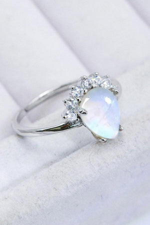 Premium Style Sterling Silver Moonstone Ring - MXSTUDIO.COM