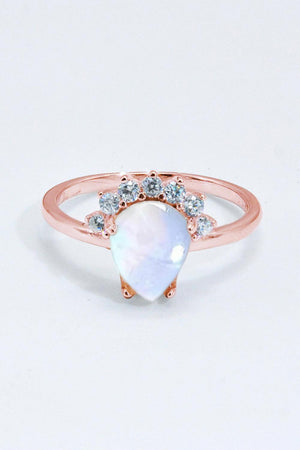 Premium Style Sterling Silver Moonstone Ring - MXSTUDIO.COM