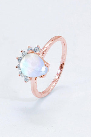 Premium Style Sterling Silver Moonstone Ring - MXSTUDIO.COM