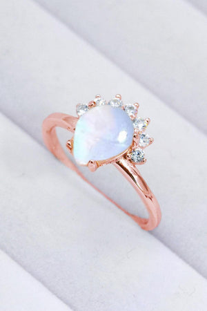 Premium Style Sterling Silver Moonstone Ring - MXSTUDIO.COM