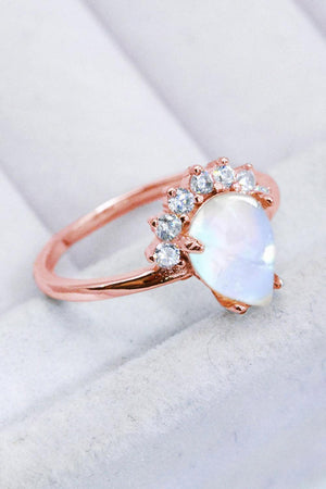 Premium Style Sterling Silver Moonstone Ring - MXSTUDIO.COM
