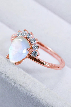 Premium Style Sterling Silver Moonstone Ring - MXSTUDIO.COM