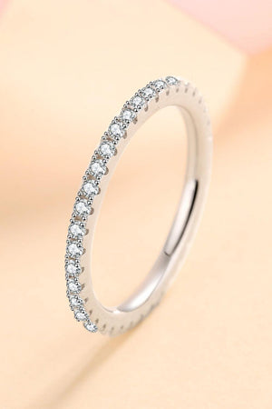 Prestigious Sterling Silver Moissanite Ring - MXSTUDIO.COM