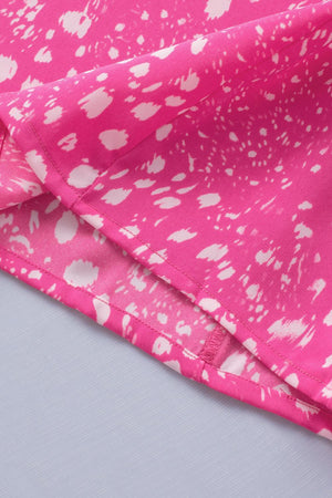 Pretty In Pink V-Neck Flutter Sleeve Tank - MXSTUDIO.COM