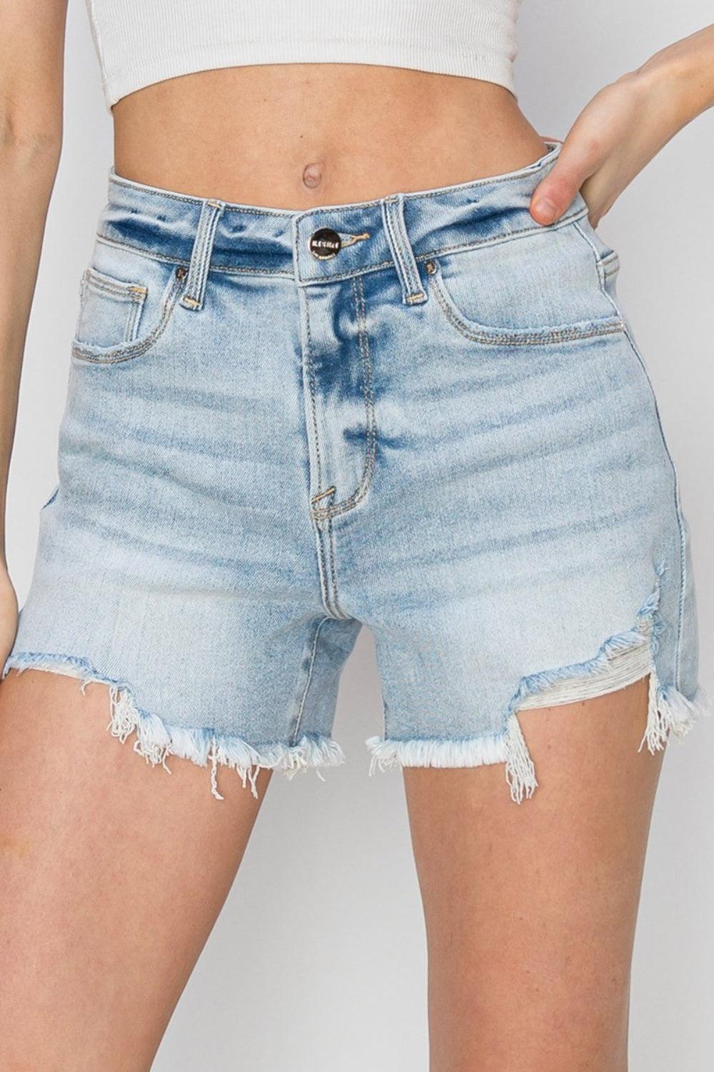 a close up of a person wearing a pair of shorts