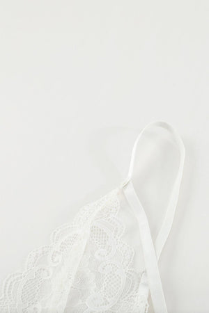 Radiant Glow White Lace Lingerie Set - MXSTUDIO.COM