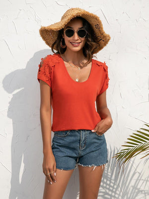 Refocus Cold Shoulder Scoop Neck Blouse - MXSTUDIO.COM