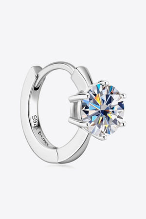 Refreshing Change 2 Carat Huggie Moissanite Earrings - MXSTUDIO.COM